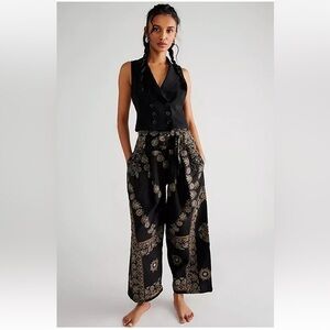 NWT Free People Samara Embroidered Pants size Small